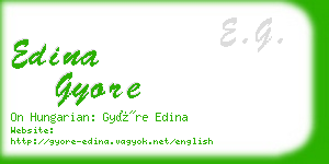 edina gyore business card